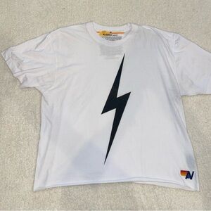 Aviator Nation white lightning bolt tee